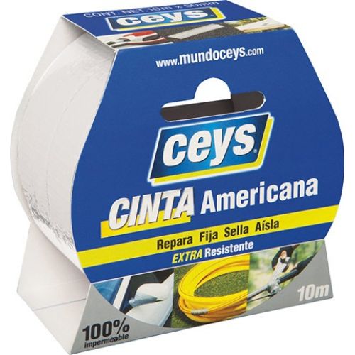 CEYS CINTA AMERICANA BLANCA ROLLO 10MX50